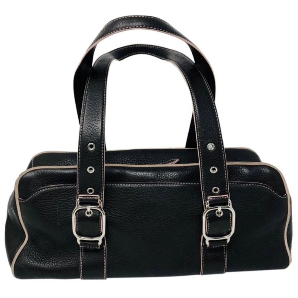 Cole Haan Large Brown Baguette Leather Shoulder Bag